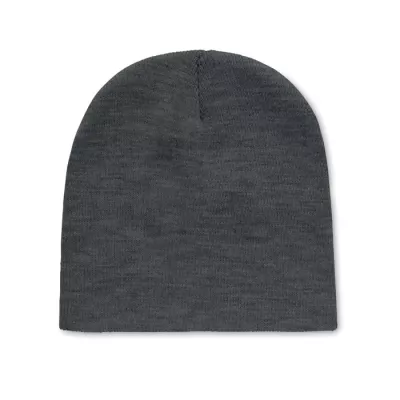 Czapka zimowa unisex z dzianiny RPET MARCO RPET - Bialy/Czarny (MO9964-33)
