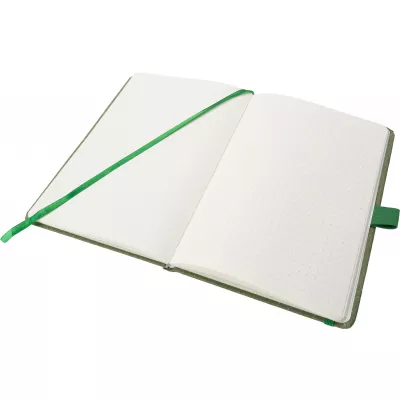 Notatnik A5 w kropki z papieru z recyklingu AGNESE - zielony (2179909)
