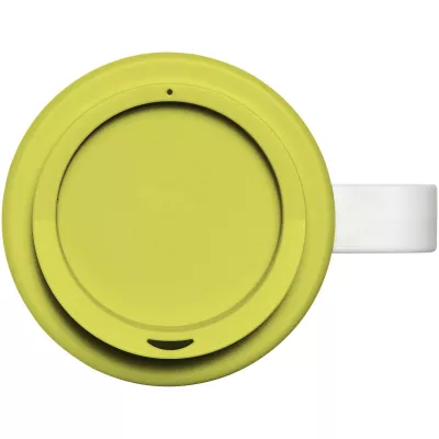 Kubek termiczny z serii Brite-Americano Grande o pojemności 350 ml - Biały-Limonka (21000604)