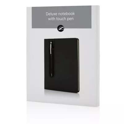 Notatnik A5 Deluxe, touch pen - czarny (P773.311)