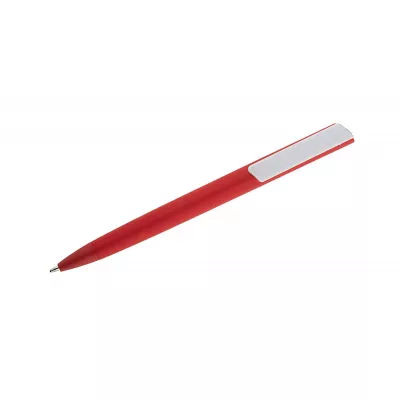 Długopis plastikowy z matową powłoką soft touchALEO - czerwony (19499-04)