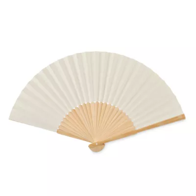 Wachlarz bambusowy z papierem FANNY PAPER - Bezowy (MO6828-13)