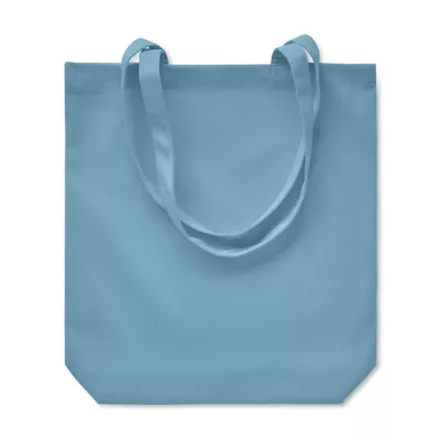 Torba bawełniana na zakupy 270 g/m² RASSA COLOURED - Petrol (MO6442-20)