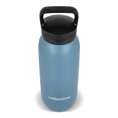 Termiczna butelka uniwersalna Waterdrop z ustnikiem 600 ml - niebieskoszary (LT47000-N0065)