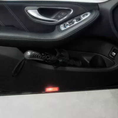 Parasol automatyczny Ø96 cm BIXBY - czarny (351903)