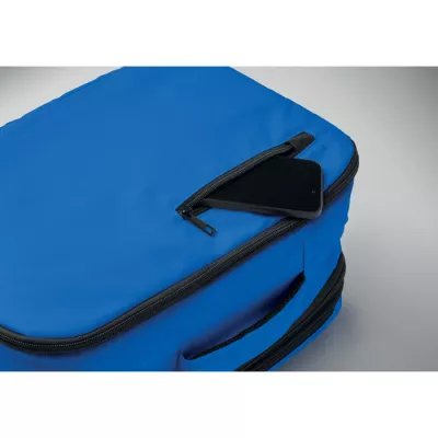 Plecak kabinowy z RPET na laptop 15" FLYSAFE - Niebieski (MO2840-37)