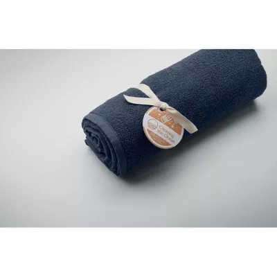 Ręcznik żakardowy SEAQUAL® 100x170 cm 500 g/m² WATER - Niebieski (MO2060-04)