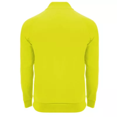 Epiro bluza unisex z długim rękawem i zamkiem błyskawicznym 1/4 200 g/m² - Fluor Yellow (R1115-FLYELLOW)