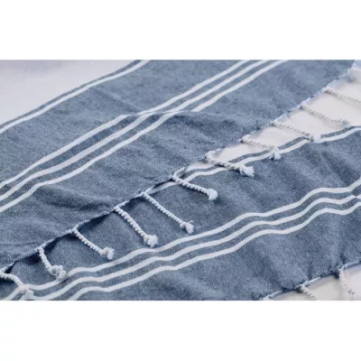 Torba plażowa z ręcznikiem hammam 180 g/m² HUMMUM - Niebieski (MO2954-04)