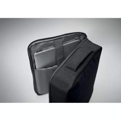 Plecak na laptop 15" z RPET LAUGAR - Czarny (MO2305-03)