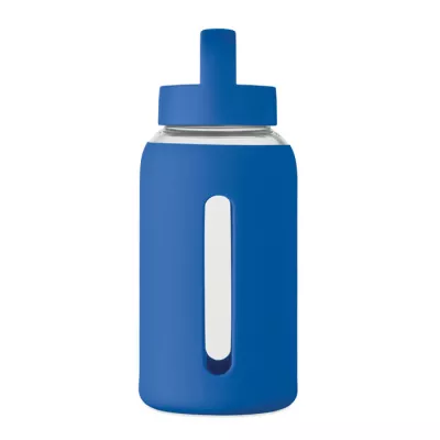 Butelka szklana z pokrowcem 600 ml BORIS - Niebieski (MO2912-37)