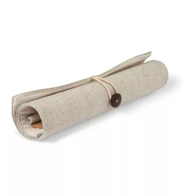 Zestaw biurkowy w etui z juty ECOSET - Bezowy (MO7755-13)