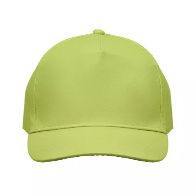 Czapka z daszkiem 5-panelowa z bawełny 180 g/m² SUNNY - Limonka (MO2345-48)