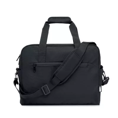 Torba podróżna z RPET z przegrodą na laptop 15" ONBAG - Czarny (MO2373-03)