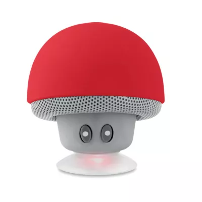 Głośnik bezprzewodowy 3W z przyssawką MUSHROOM - Czerwony (MO9506-05)