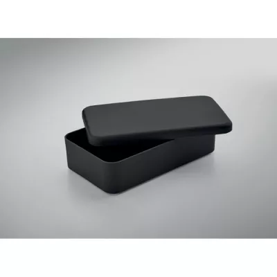 Lunchbox z PP z gumką 750 ml BRUSS - Czarny (MO2678-03)