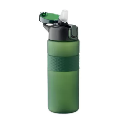 Butelka z RPET ze słomką 700 ml ISJFORDEN - Ciemnozielony (MO2755-60)