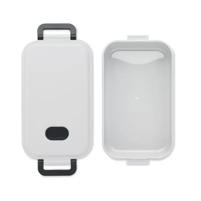 Lunchbox z PP z zaworem i klamrami 800 ml INDUS - Bialy (MO6855-06)