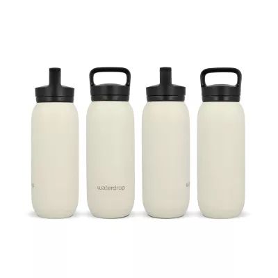 Termiczna butelka uniwersalna Waterdrop z ustnikiem 600 ml - beżowy (LT47000-N0055)