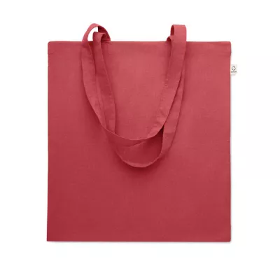 Torba z bawełny z recyklingu 140 g/m² VIVEKA COLOUR - Czerwony (MO2302-05)