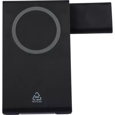 Magnetyczna ładowarka bezprzewodowa 3 w 1, 15W - czarny (VB139-03)
