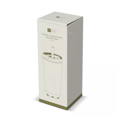 Kubek termiczny InSideOut ze stali nierdzewnej o podwójnych ściankach, 600 ml - miętowy (LT57017-N0036)