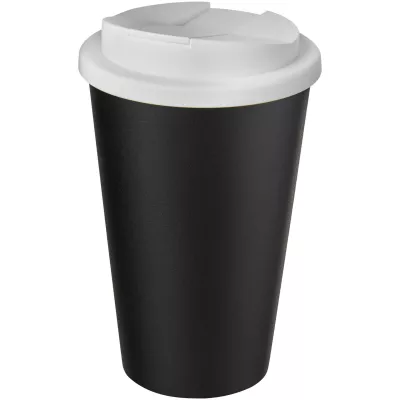Americano® 350 ml tumbler with spill-proof lid - Biały-Czarny (21069514)