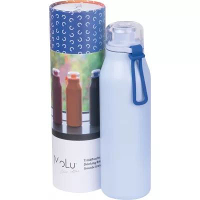 Butelka termiczna stalowa z recyklingu GRAND HAVEN MoLu 640 ml - jasnoniebieski (534924)