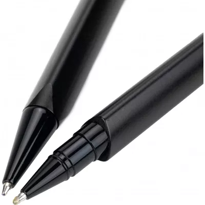 Zestaw piśmienny długopis i pióro kulkowe CAP D AGDE MoLu - czarny (438503)