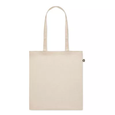 Torba na zakupy z bawełny z recyklingu 140 g/m² ZOCO - Bezowy (MO6673-13)