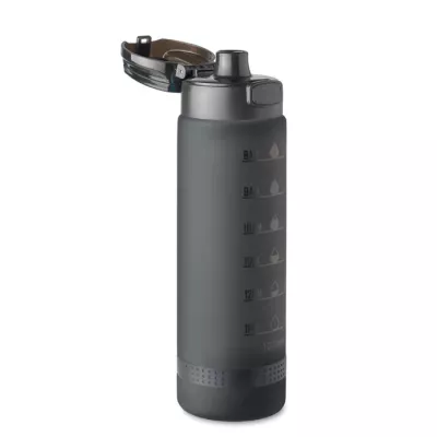 Butelka sportowa z RPET 1000 ml LEVEL - Czarny (MO2409-03)