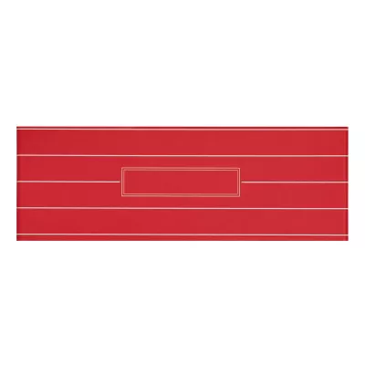 Metal długopis - czerwony, srebrny (58-1100621)