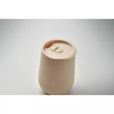 Kubek dwuścienny z PP 300 ml GO - Bezowy (MO2444-13)
