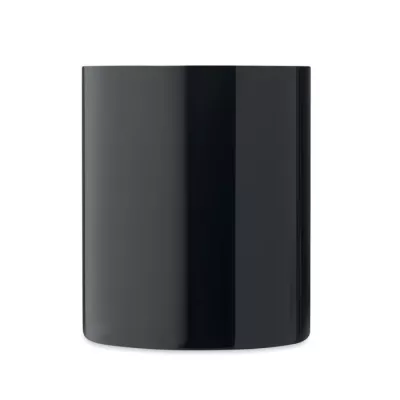 Kubek dwuścienny stalowy z uchwytem 300 ml TANISS - Czarny (MO6600-03)