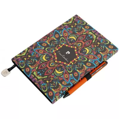 Notatnik A5 w kropki i długopis REPORTER Pierre Cardin - pomarańczowy (B3501204IP310)