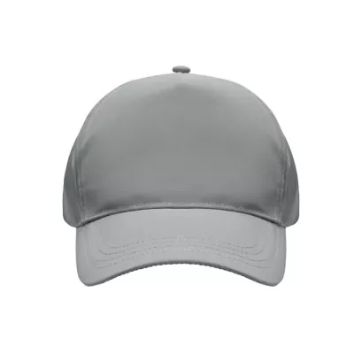 Czapka z daszkiem odblaskowa 5-panelowa na rzep RAYS - Srebrny Mat (MO6982-16)