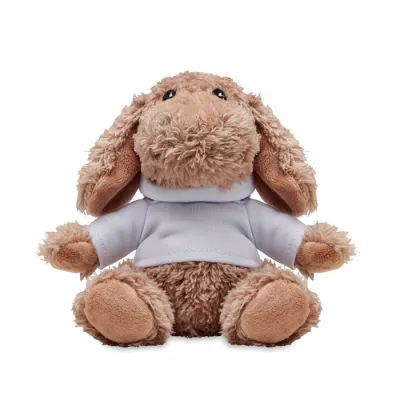Maskotka piesek w bluzie z kapturem DOGGY - Bialy (MO6806-06)