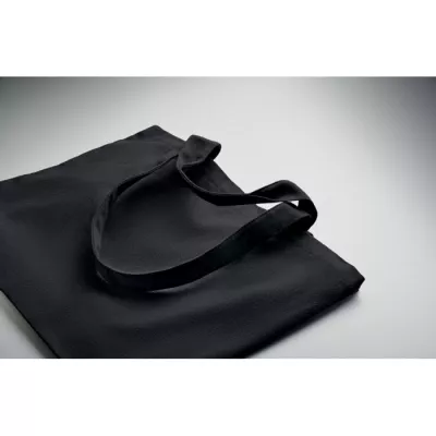 Torba plażowa z recyklingu 320 g/m² MALDI BEACH - Czarny (MO2485-03)