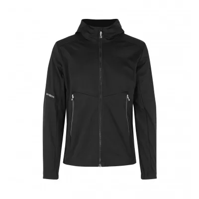 Kurtka ID softshell z kapturem/lekka 0836 185 g/m² - Black (0836-BLACK)