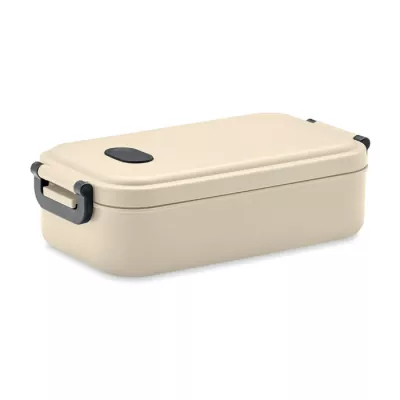 Lunchbox z PP z zaworem i klamrami 800 ml INDUS - Bezowy (MO6855-13)