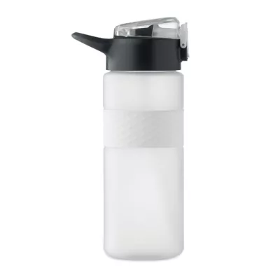 Butelka z RPET ze słomką 700 ml ISJFORDEN - Przezroczysty Bialy (MO2755-26)