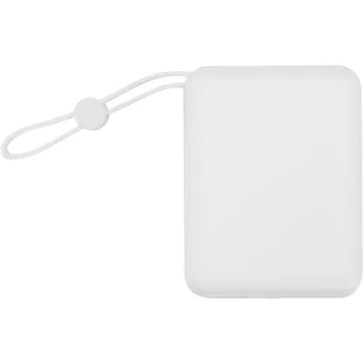 Acrux powerbank do tabletu o pojemności 10 000 mAh i mocy 35 W z wbudowanym kablem typu C - wykonany z tworzyw sztucznych pochodzących z recyklingu. - Biały (12445001)