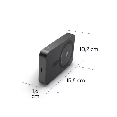 Magnetyczny power bank 10000 mAh Hama - czarny (VH037-03)