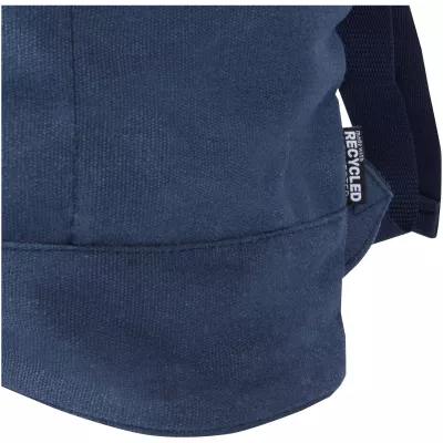 Recanvas plecak ze zwijaną górą o pojemności 16 l wykonany z materiałów z recyklingu z certyfikatem GRS - Granatowy (13012355)