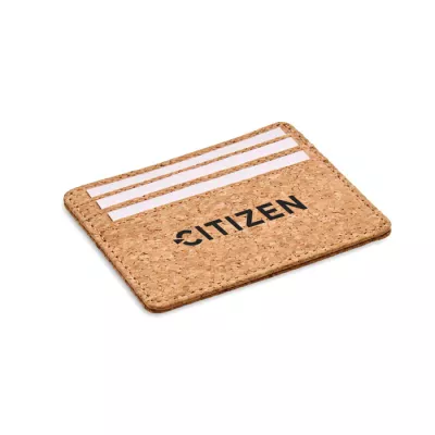 Etui na karty z korka z RFID WALLK - Bezowy (MO2625-13)