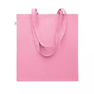 Torba z bawełny z recyklingu 140 g/m² VIVEKA COLOUR - Dziecięcy Róż (MO2302-11)