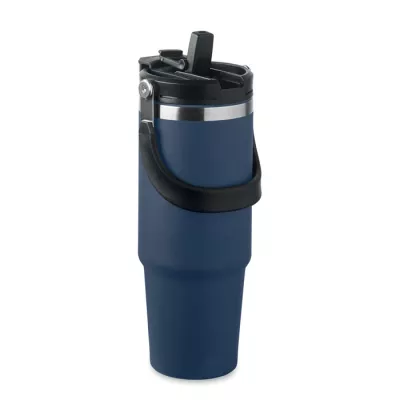 Kubek termiczny ze słomką ze stali 850 ml SUMA HAND - Francuski Granat (MO2561-85)