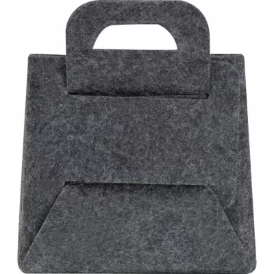 Składany koszyk z filcu rPET OSTERSUND - ciemnoszary (433777)