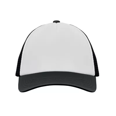 Czapka trucker 5-panelowa 150 g/m² BUBBLE - Bialy/Czarny (MO2269-33)