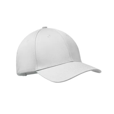 Czapka z daszkiem 6-panelowa 280 g/m² BAHAMAS - Bialy (MO2347-06)